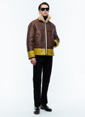 Bomber jacket in certified shearling - M3ETOU-CL01-G017