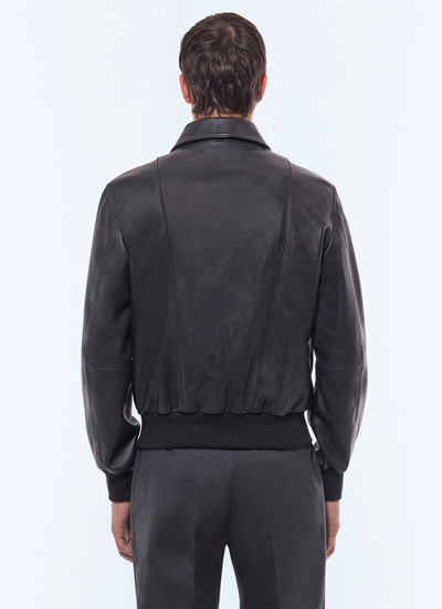 Men's soft lamb leather leather jacket Fursac - M3GRED-GL01-B020