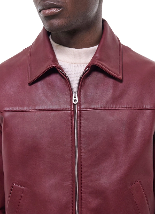 Men's leather jacket Fursac - M3GRED-GL01-C014