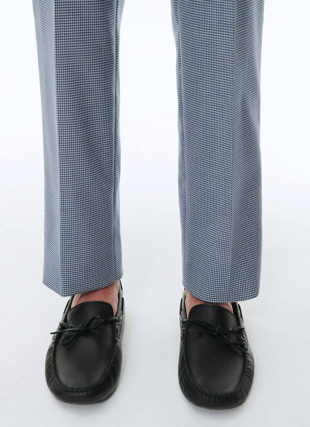 Men's black loafers Fursac - LDRIVE-BL05-20