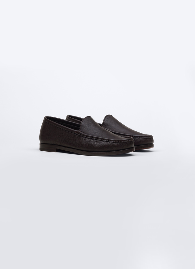 Men's brown loafers Fursac - PERLMCERF-VL11/19