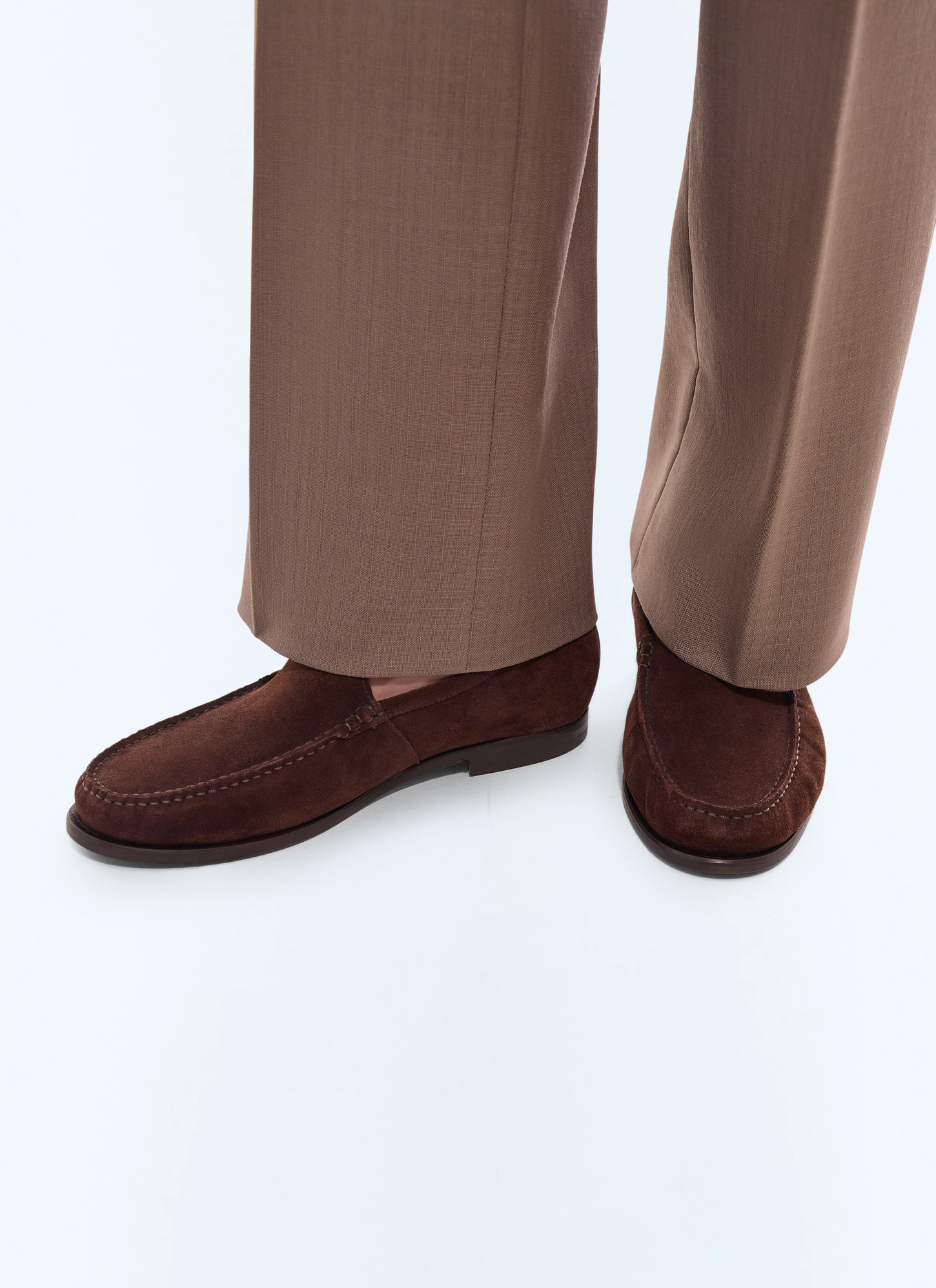 Men's brown loafers Fursac - LMOCET-JL07-G018