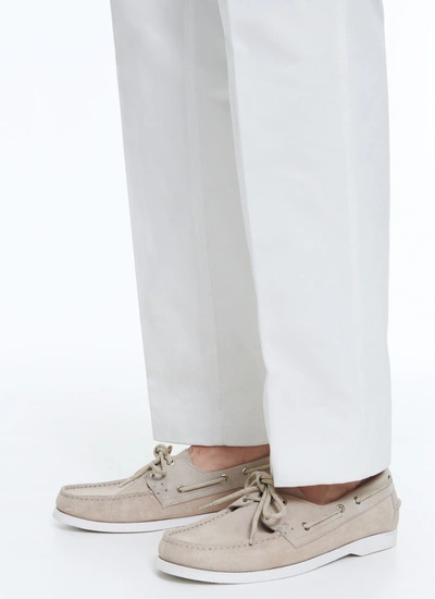 Men's beige loafers Fursac - LBOATS-DL13-A008