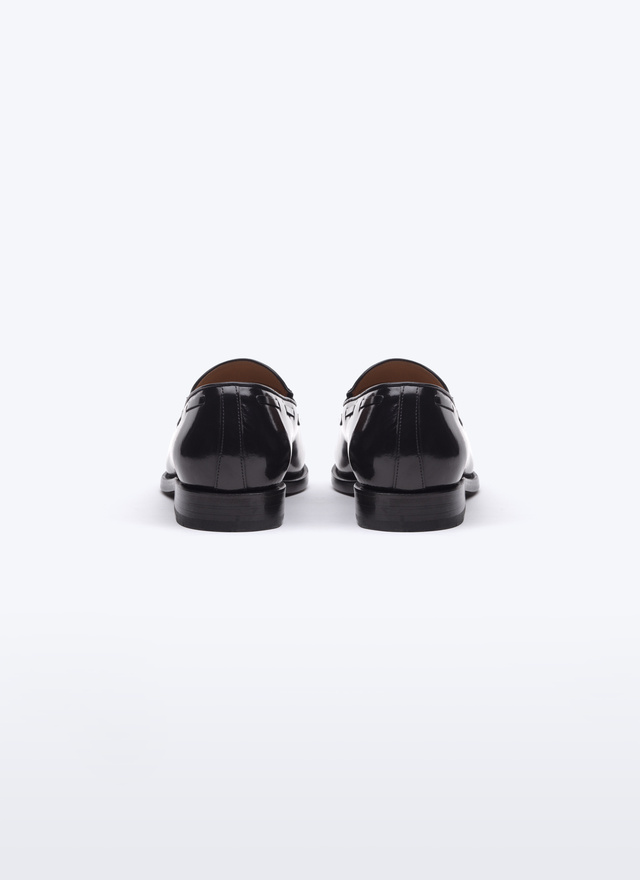 Men's black spazolatto calfskin leather loafers Fursac - LPAMPI-RC99-B020