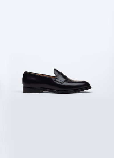 Men's loafers black spazzolato calf leather Fursac - 21HLMOCAS-SC99/20