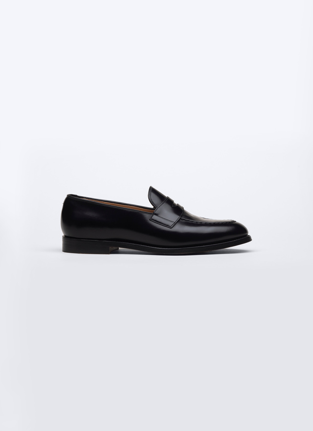 Men's loafers black spazzolato calf leather Fursac - LMOCAS-SC99-20