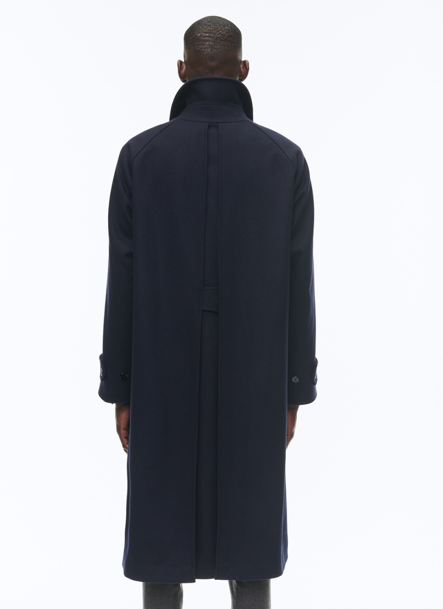Men's blended wool and cashmere broadcloth long coat Fursac - M3CODE-TM28-30
