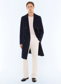 Herringbone wool and cashmere coat - M3LAMO-LM10-D030