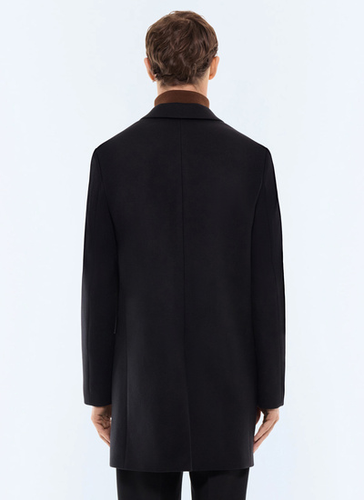Men's main fabric: 95% virgin wool, 5% cashmerelining: 100% viscose long coat Fursac - M3LKOM-LM31-B020