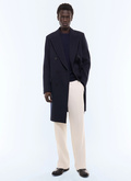 Herringbone wool and cashmere coat - M3LAMA-LM31-D030