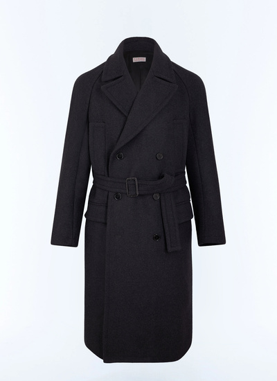 Men's grey main fabric: 75% wool, 23% polyamide, 2% other fibreslining: 100% viscose long coat Fursac - M3LIKA-LM04-B021