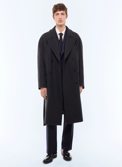 Men's main fabric: 75% wool, 23% polyamide, 2% other fibreslining: 100% viscose long coat Fursac - M3LIKA-LM04-B021