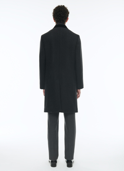 Men's virgin wool long coat Fursac - M3ALMA-AM27-B021