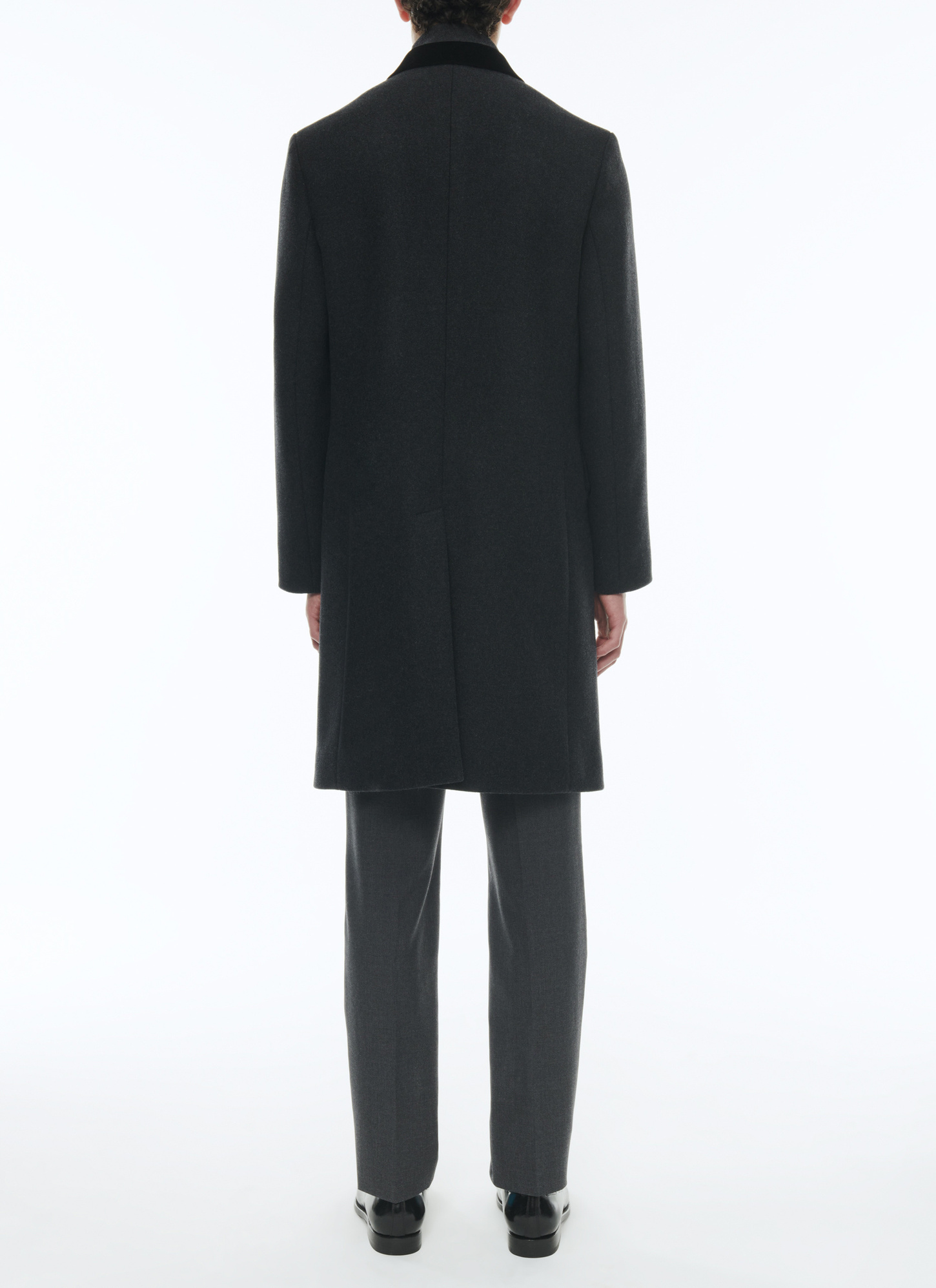 Men's virgin wool long coat Fursac - M3ALMA-AM27-B021