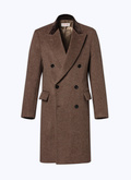 Wool and alpaca double-breasted coat - M3ALMA-CM13-G006