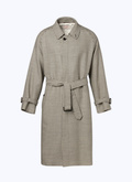 Wool long coat with belt - M3BIMA-CM08-B001