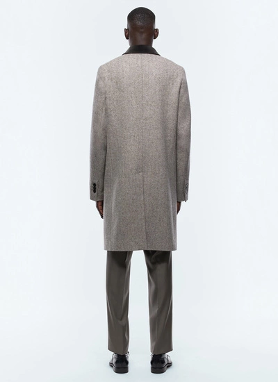 Men's woolen cloth long coat Fursac - M3TEMO-EM10-G014