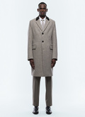 Wool coat with herringbone pattern - M3TEMO-EM10-G014