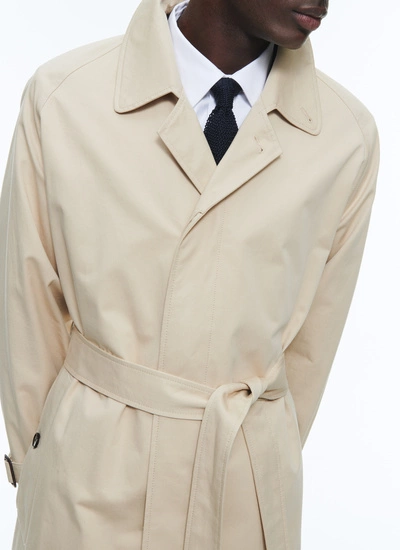 Men's beige long coat Fursac - M3BIMA-DM03-A006