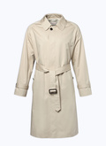 Cotton serge long coat with belt - M3BIMA-DM03-A006