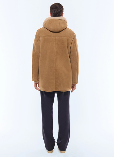 Men's sheep leather and wool long coat Fursac - M3GOAT-GL05-G007