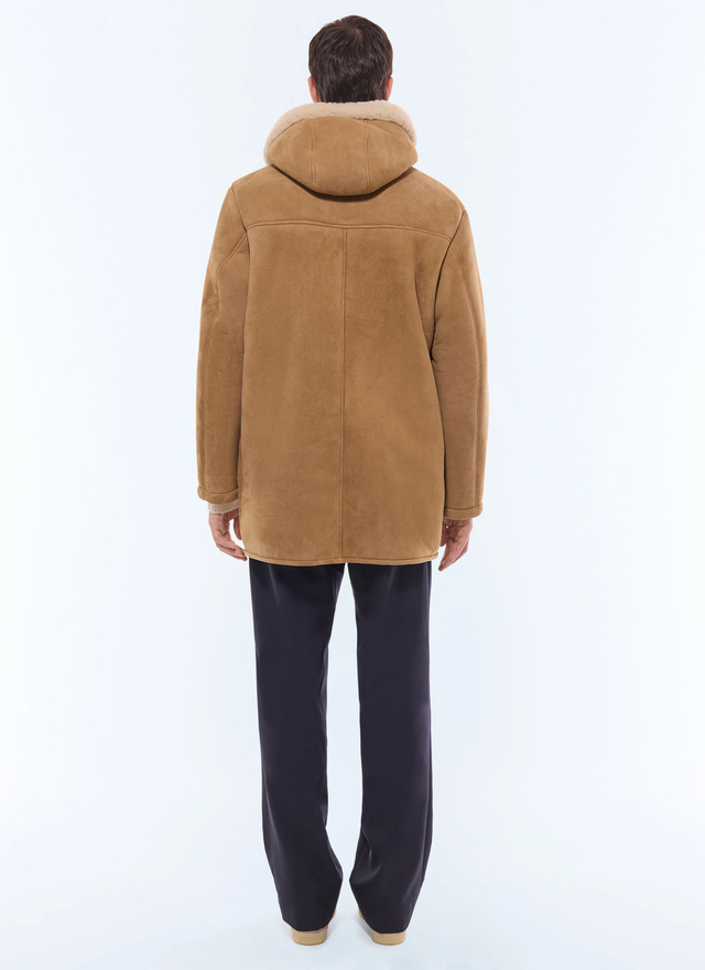Men's sheep leather and wool long coat Fursac - M3GOAT-GL05-G007