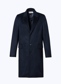 Manteau en cachemire bleu marine - M3ATEM-AM33-30