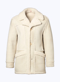 Manteau en peau lainée retournée - M3CURL-CL01-A002