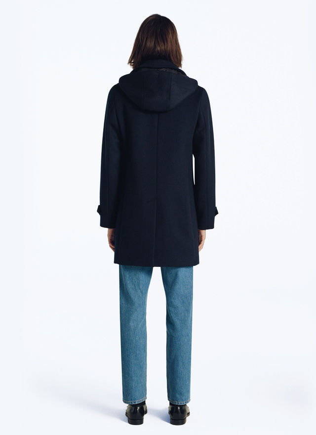 Manteau bleu homme drap de laine et cachemire Fursac - 20HM3RUSH-RM31/31