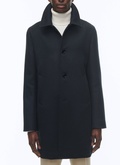 Manteau à col officier en drap de laine - M3CUSH-RM31-31