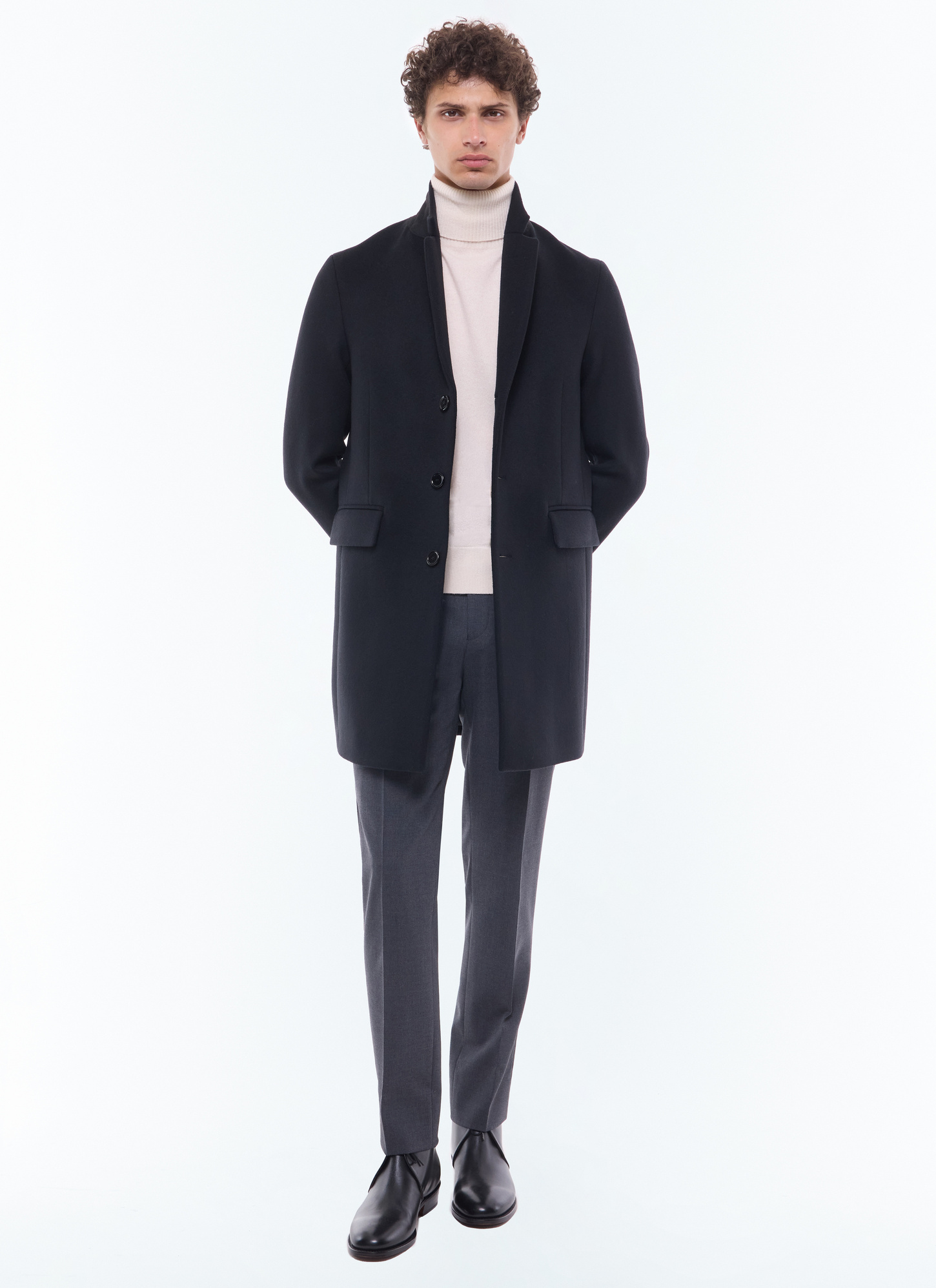 Manteau noir homme Fursac - M3EKOM-RM31-20