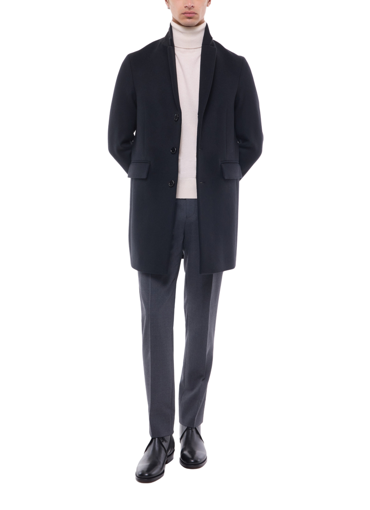 Manteau noir homme Fursac - M3EKOM-RM31-20