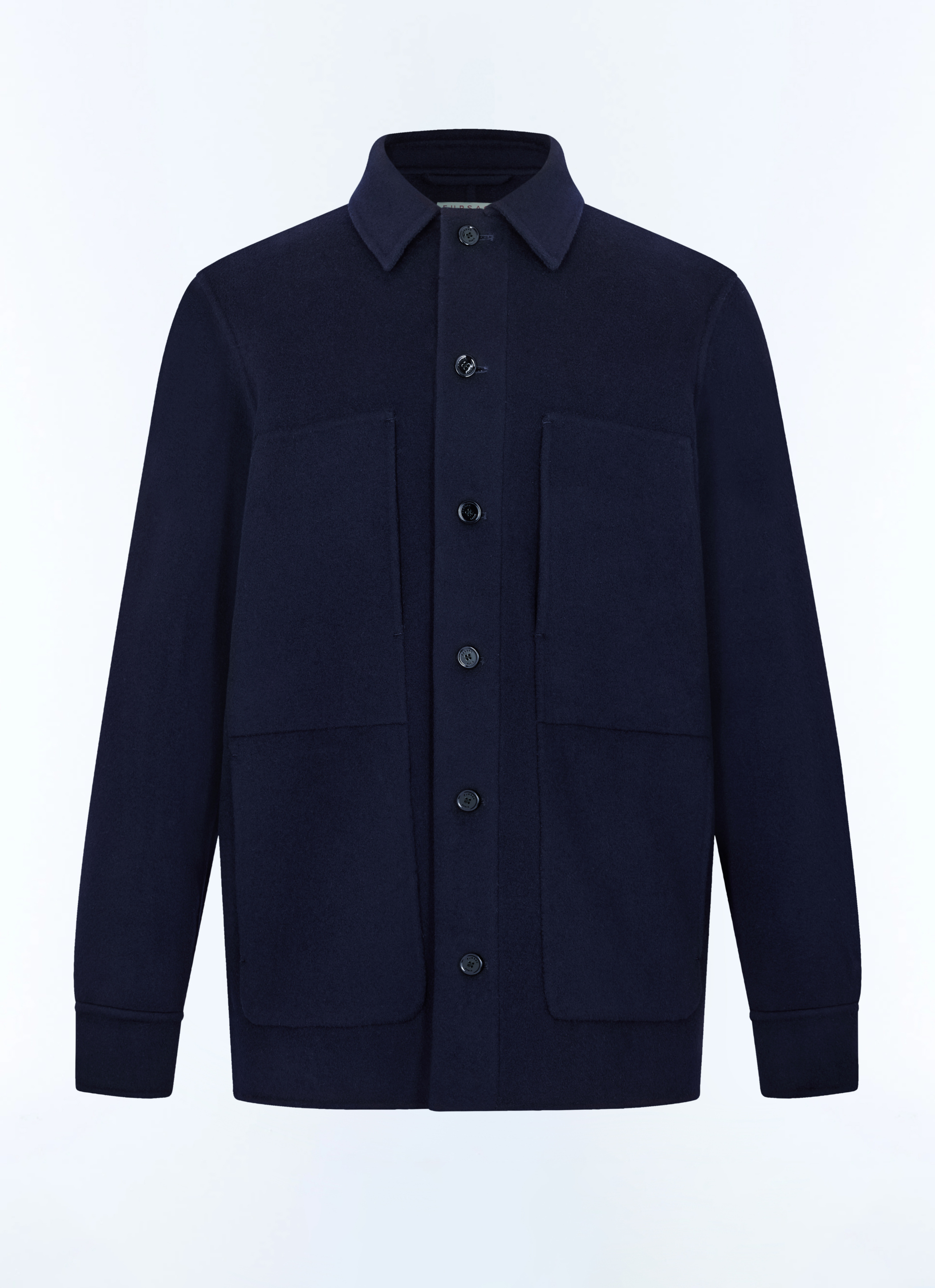FURSAC - Veste en drap de laine double-face - Homme - Taille S - Bleu
