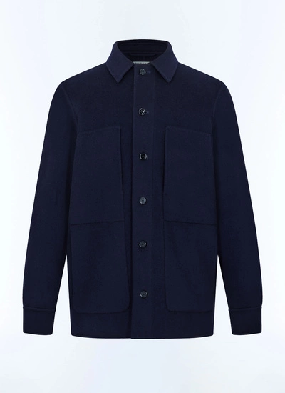 Manteau bleu homme drap de laine Fursac - M3FADA-FM13-D030