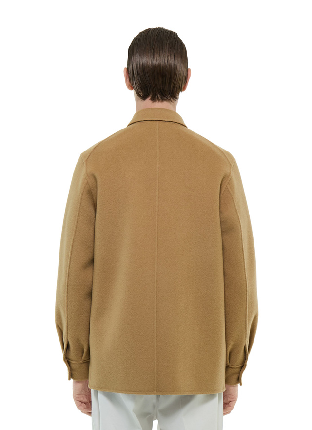 Manteau camel homme drap de laine Fursac - M3FADA-FM13-A011
