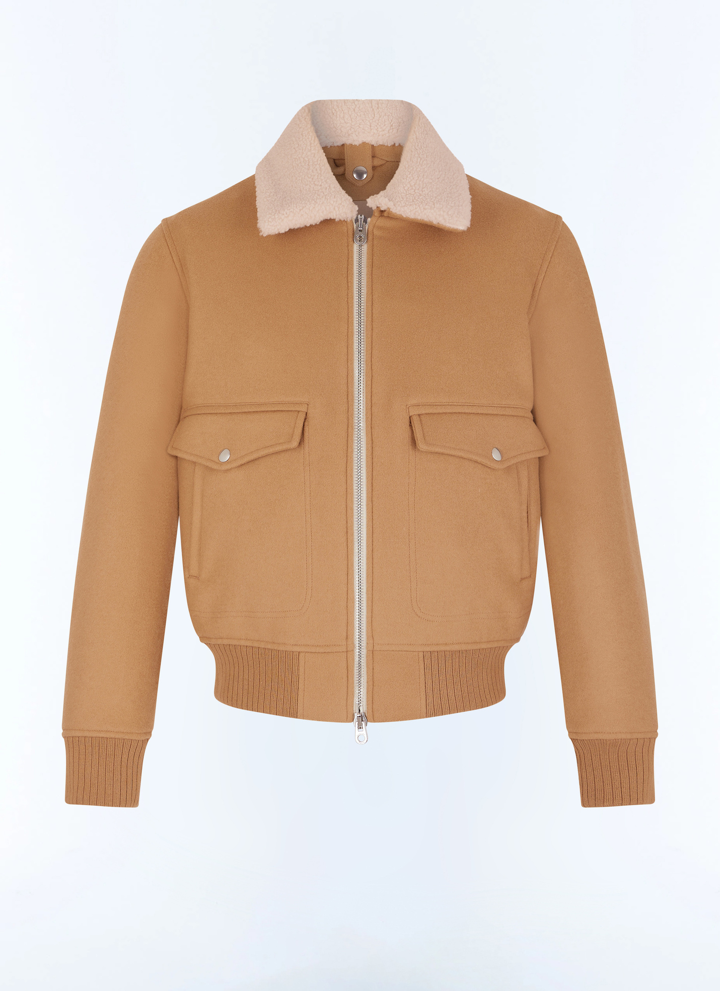 Manteau brun homme drap de laine mélangée Fursac - M3GOTI-AM28-A006