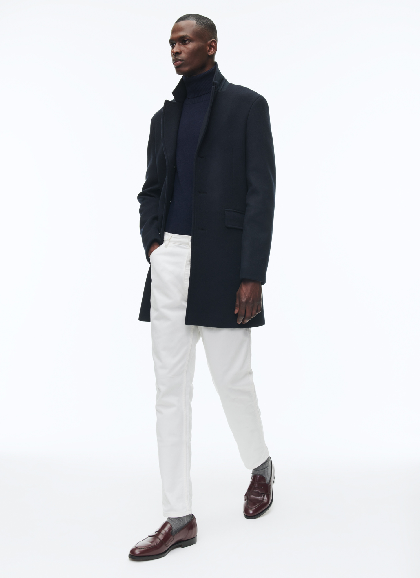 Manteau bleu marine homme Fursac - M3AKOM-RM31-31