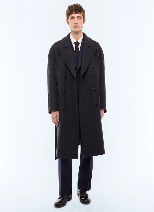 Manteau long homme tissu principal : 75 % laine, 23 % polyamide, 2 % autres fibresdoublure : 100 % viscose Fursac - M3LIKA-LM04-B021
