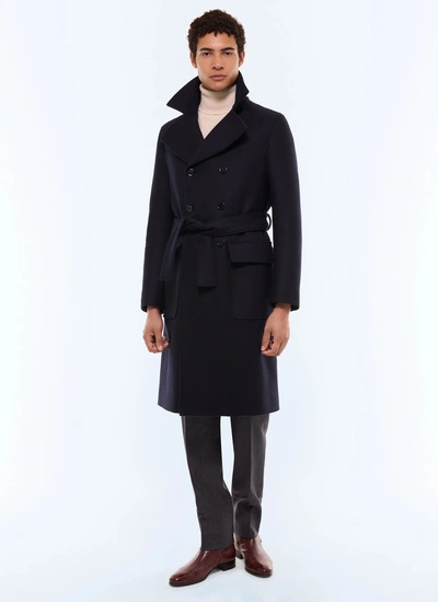 Manteau long bleu marine homme Fursac - M3GIBR-AM28-30