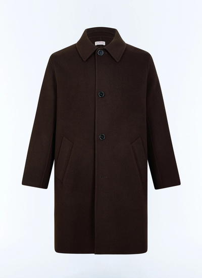 Manteau long brun homme tissu principal: 100% laine doublure: aucune Fursac - M3LOSI-JM13-G019