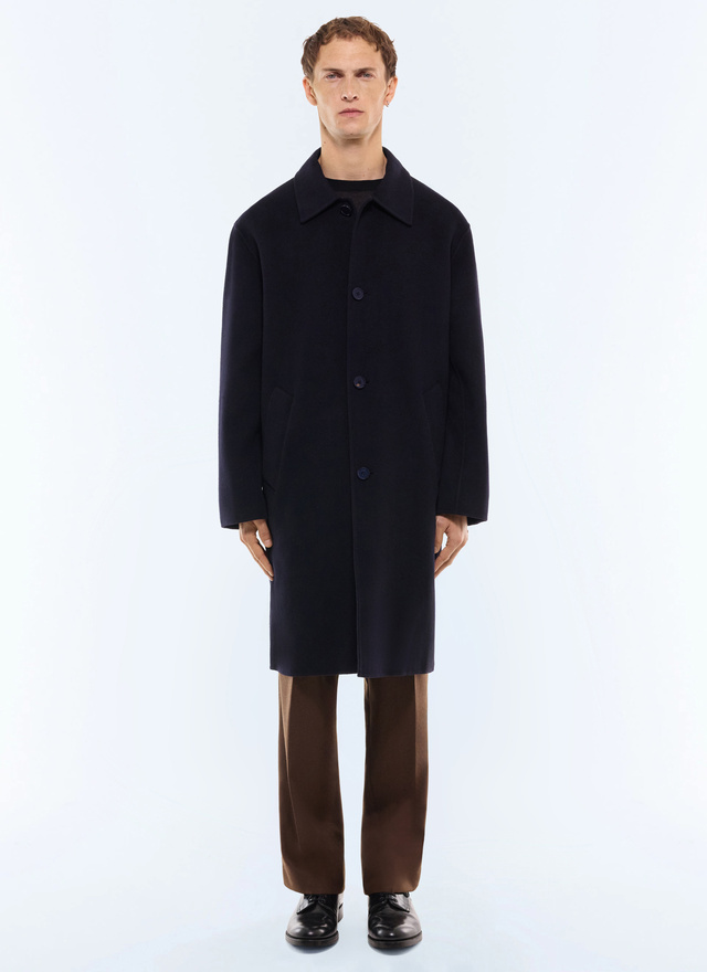 Manteau long marine homme Fursac - M3LOSI-JM13-D030
