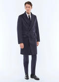 Manteau croisé en laine et cachemire - M3ALMA-GM05-D030