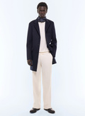 Manteau en drap de laine et cachemire - M3LKOM-LM31-D031