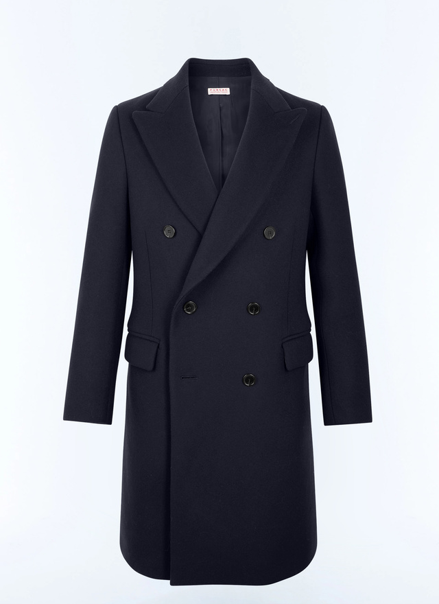 Manteau long bleu homme tissu principal: 95% laine vierge, 5% cachemiredoublure: 100% viscose Fursac - M3LAMA-LM31-D030