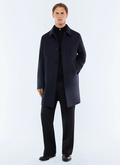Manteau en drap de laine et cachemire - M3LMAC-LM31-D030