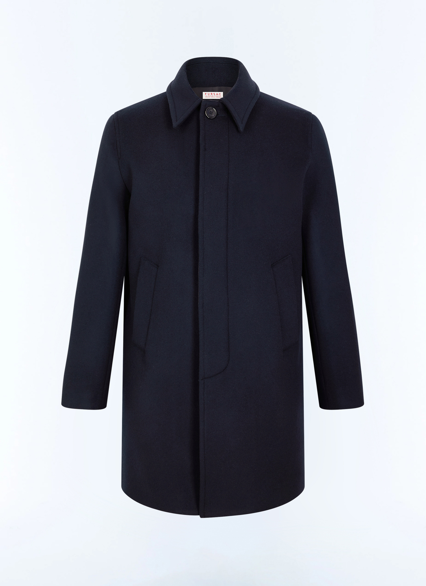 Manteau long bleu homme tissu principal: 95% laine vierge, 5% cachemiredoublure: 100% viscose Fursac - M3LMAC-LM31-D030