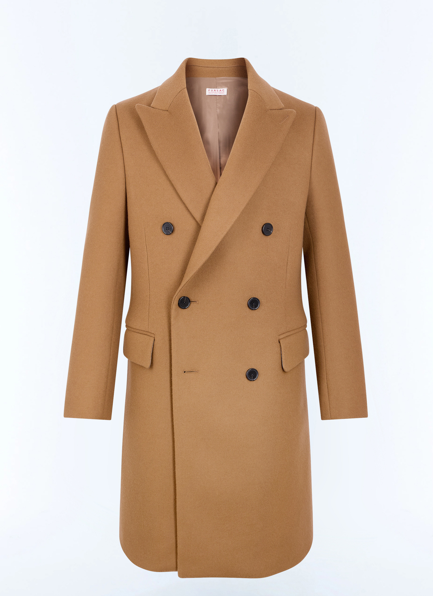 Manteau long brun homme tissu principal: 95% laine vierge, 5% cachemiredoublure: 100% viscose Fursac - M3LAMA-LM31-G006