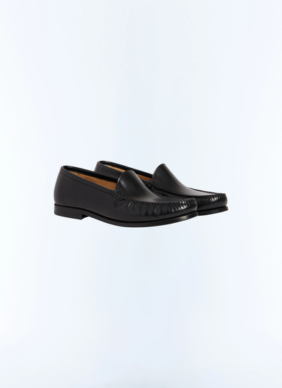 Mocassins homme noir cuir de vachette Fursac - LMOCET-GL07-B020