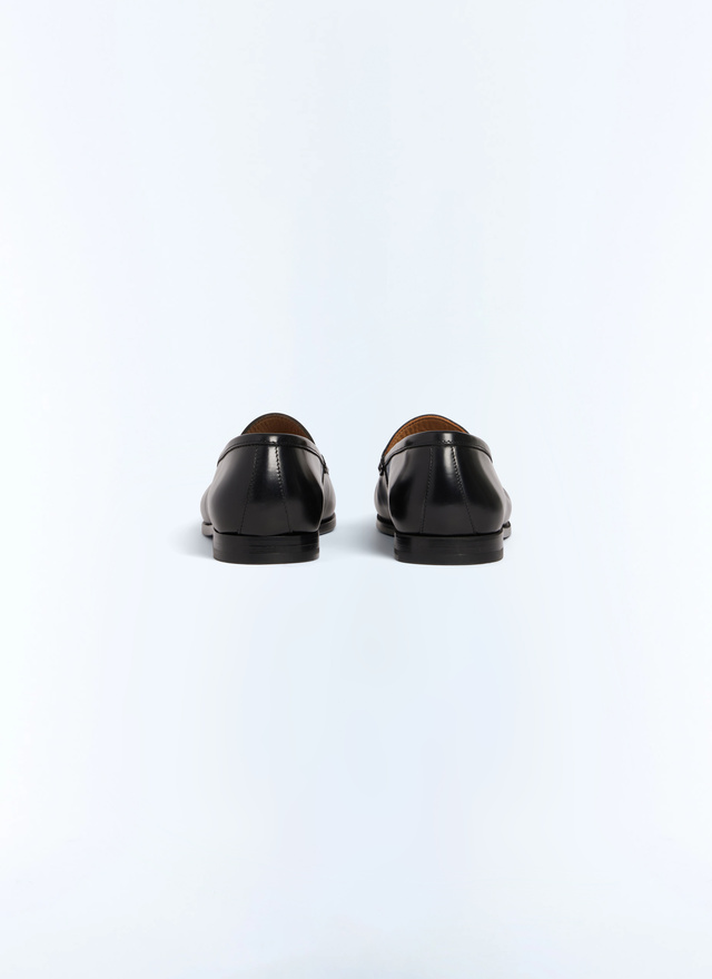 Mocassins noir homme cuir de vachette Fursac - LMOCET-GL07-B020