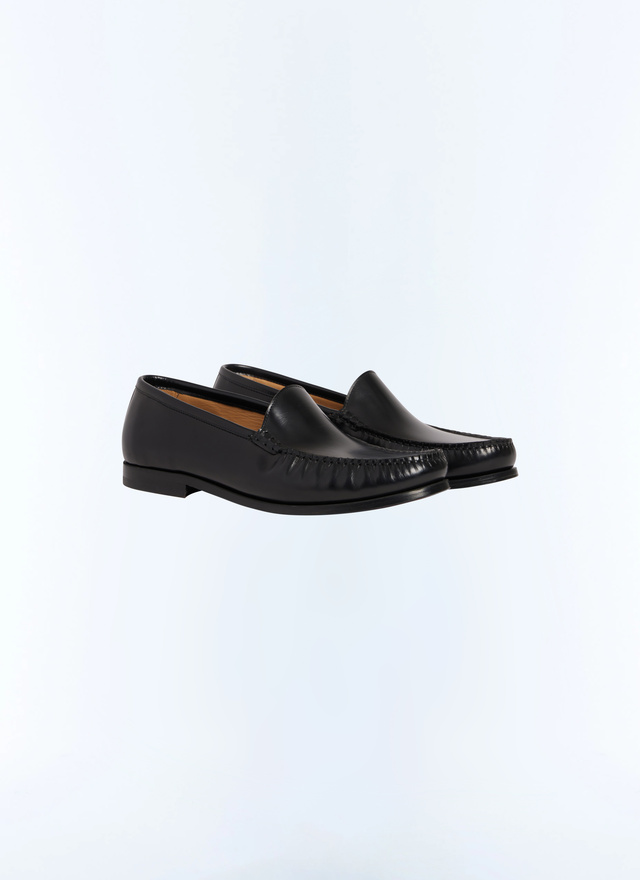 Mocassins homme noir cuir de vachette Fursac - LMOCET-GL07-B020